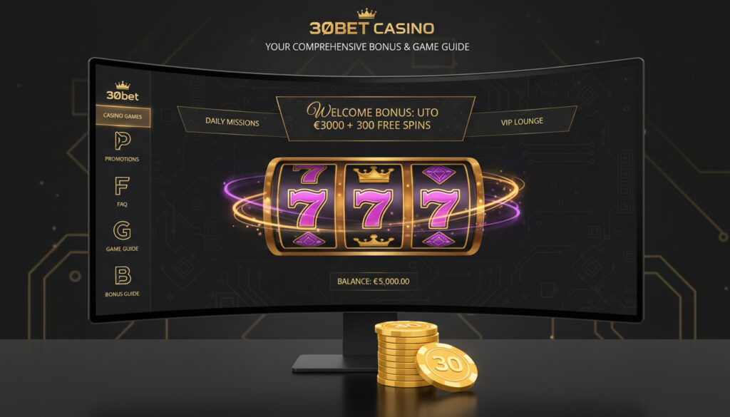 30bet Casino Bonuser og Spillguide