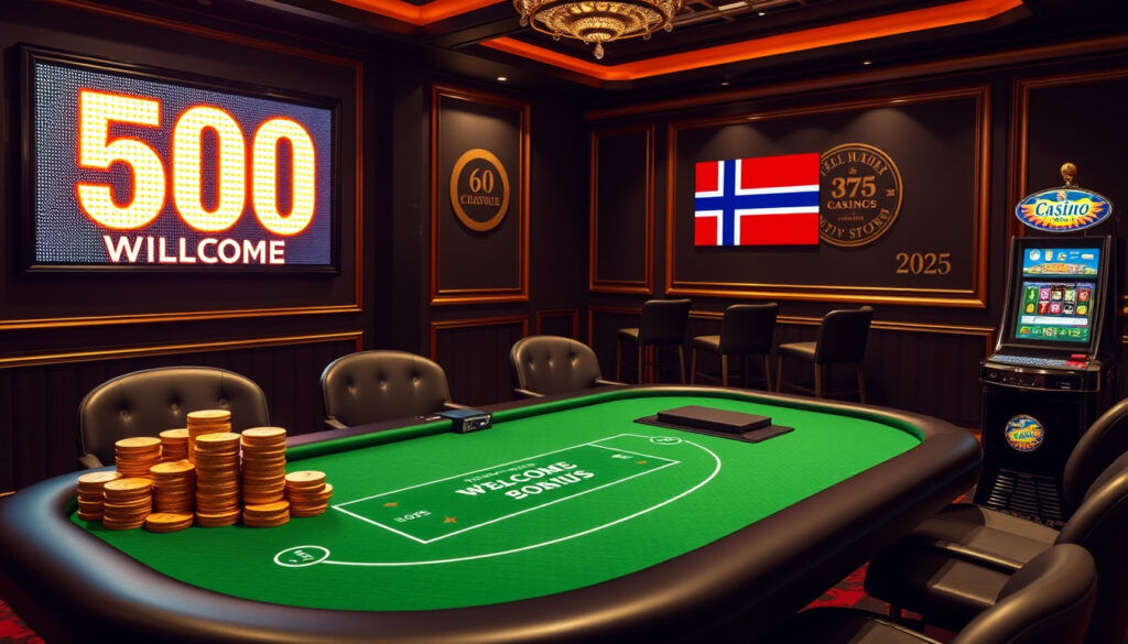 500 Welcome Bonus Casino – Guide til Norges Beste Tilbud 2025