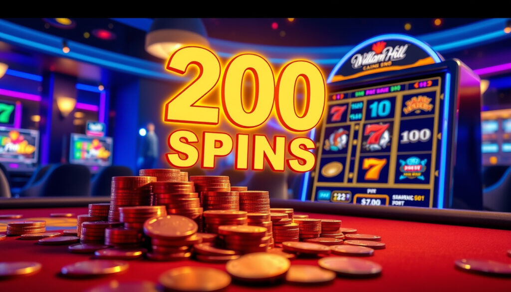 Casino bonus 200: Hvordan kreve 200 gratisspinn hos William Hill