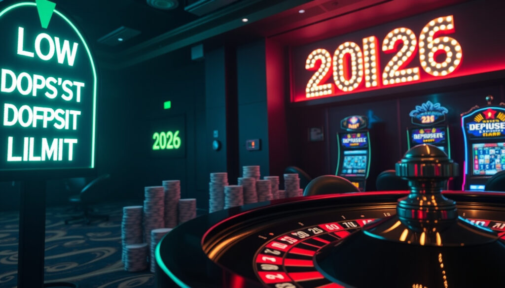 Casino med lav innskuddsgrense – beste alternativer 2026