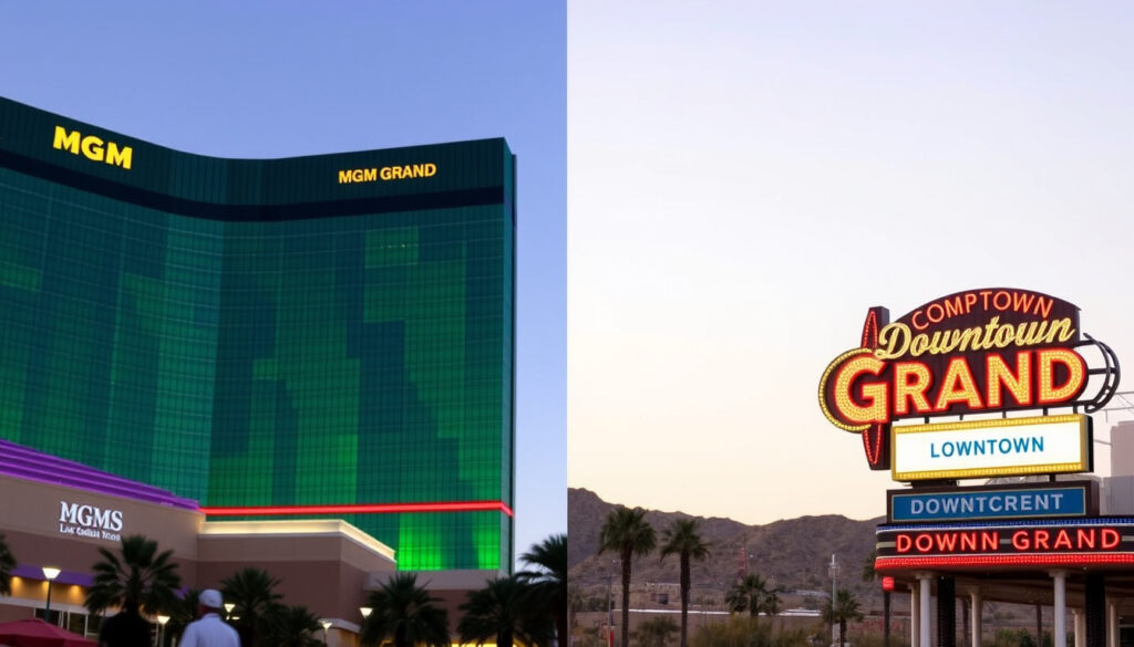 Grand Las Vegas: MGM Grand vs Downtown Grand sammenlignet