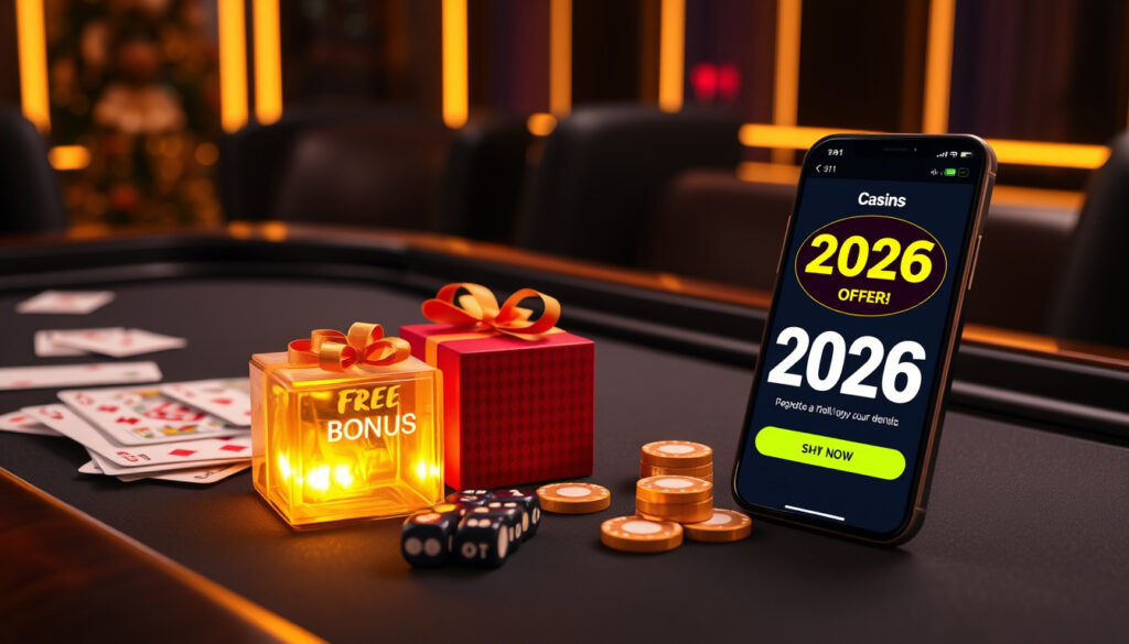 Nye casinoer med innskuddsfri bonus 2026 – Beste tilbud og tips