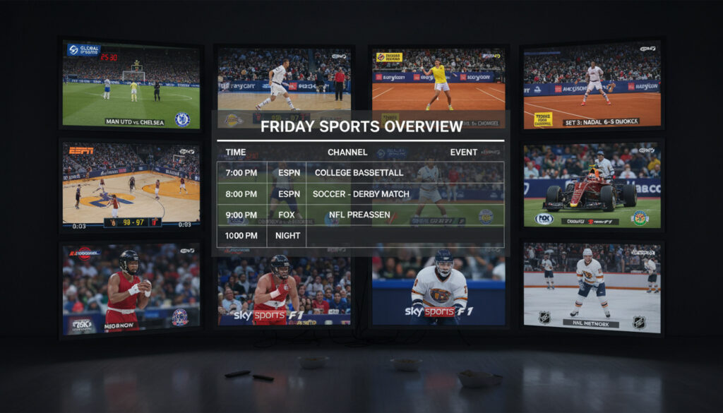 Sport på TV Fredag – Komplett Oversikt Alle Kanaler