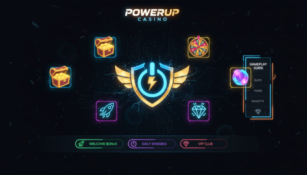 Powerup casino bonustyper og spillguide
